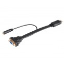 Akasa AK-CBHD18-20BK adaptador de cable de vídeo 0,2 m HDMI tipo A (Estándar) VGA (D-Sub) Negro