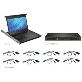 Vertiv Avocent Consola LCD de acceso directo al rack de 19'' con conmutador KVM