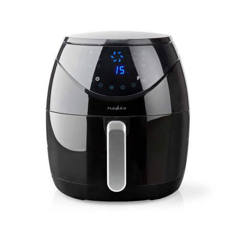 Nedis KAAF250EBK freidora Sencillo 6,5 L Independiente 1800 W Freidora de aire caliente Negro