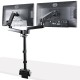 StarTech.com ARMDUALPIVOT soporte para monitor 81,3 cm (32'') Abrazadera Negro