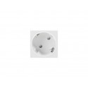 Lanberg AC-4545-F-W toma de corriente Tipo F Blanco