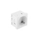 Lanberg AC-4545-F-W toma de corriente Tipo F Blanco