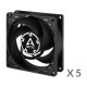 ARCTIC P8 PWM PST Carcasa del ordenador Ventilador 8 cm Negro - ACFAN00154A