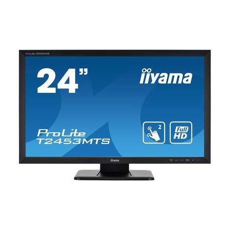 iiyama ProLite T2453MTS-B1 monitor pantalla táctil 59,9 cm (23.6'') 1920 x 1080 Pixeles Negro Dual-touch Mesa