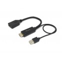 Equip 119039 adaptador de cable de vídeo 0,15 m HDMI tipo A (Estándar) DisplayPort Negro