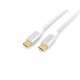 Equip 128356 cable USB 1 m USB 3.2 Gen 2 (3.1 Gen 2) USB C Plata, Blanco
