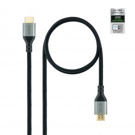 Nanocable Cable HDMI 2.1 Certificado ULTRA HIGH SPEED A/M-A/M, Negro, 1 m - 10.15.8101