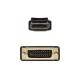 Nanocable Cable Conversor DisplayPort a DVI, DP/M - DVI/M, Negro, 1 m - 10.15.4501