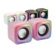 Mars Gaming MSCUBEP Rosa Altavoces Gaming RGB Compactos Procesador Sonido DSP 8W