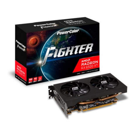 PowerColor AXRX 6500XT 4GBD6-DH/OC tarjeta gráfica AMD Radeon RX 6500 XT 4 GB GDDR6