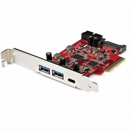 StarTech.com Tarjeta PCIe de 5 Puertos USB -Tarjeta PCI Express USB 3.1