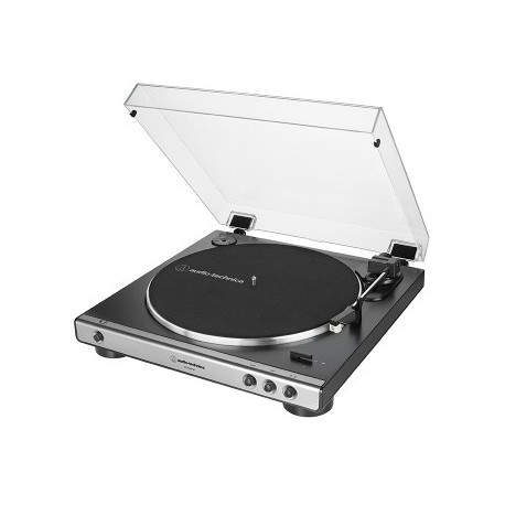 Audio-Technica AT-LP60XUSB Tocadiscos de tracción por correa Gris, Metálico
