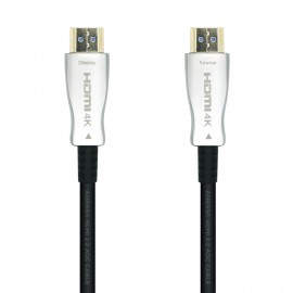 AISENS Cable HDMI V2.0 AOC Premium Alta Velocidad / HEC 4k@60Hz 18Gbps, A/M-A/M, Negro, 15m - A148-0377