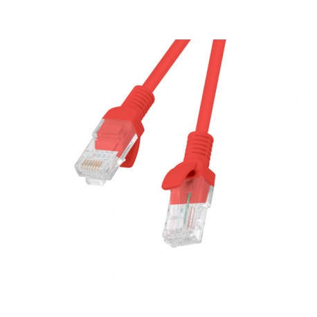 Lanberg PCU5-10CC-0500-R cable de red Rojo 5 m Cat5e U/UTP (UTP)