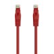 Nanocable Cable Red Latiguillo RJ45 LSZH CAT.6A UTP AWG24, Rojo, 30 cm - 10.20.1800-L30-R