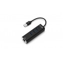 Sveon SCT240 hub de interfaz USB 3.2 Gen 1 (3.1 Gen 1) Type-A 5000 Mbit/s Negro