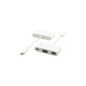 Kramer Electronics ADC-U31C/M1 adaptador de cable de vídeo 0,17 m USB C USB C + USB A + VGA Blanco - 99-97210003