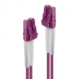 Lindy 46340 cable de fibra optica 1 m LC OM4 Violeta