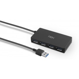 NOX Lite Hub One USB 3.2 Gen 1 (3.1 Gen 1) Type-A 10 Mbit/s Negro nxlitehubone