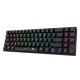 REDRAGON Deimos K599 teclado RF inalámbrica + USB QWERTY Negro - K599-KRS