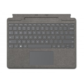 Microsoft Surface Pro Signature Keyboard Platino Microsoft Cover port QWERTY Español - 8XB-00072