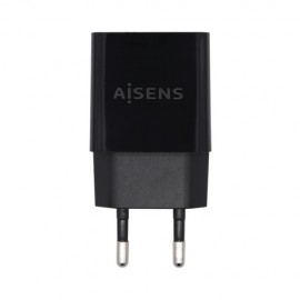 AISENS Cargador USB 10W Alta Eficiencia, 5V/2A, Negro - A110-0527