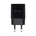 AISENS Cargador USB 10W Alta Eficiencia, 5V/2A, Negro - A110-0527