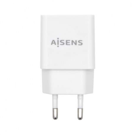 AISENS Cargador USB 10W Alta Eficiencia, 5V/2A, Blanco - A110-0526