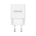 AISENS Cargador USB 10W Alta Eficiencia, 5V/2A, Blanco - A110-0526