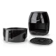 Nedis KAAF240EBK freidora Sencillo 4,6 L Independiente 1500 W Freidora de aire caliente Negro