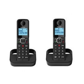 Alcatel F860 DUO EU Teléfono DECT Identificador de llamadas Negro - 3700601423402
