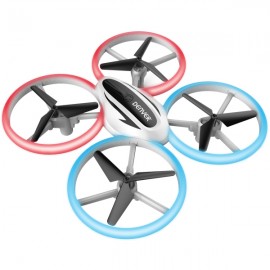 Denver DRO-200 dron con cámara 4 rotores Cuadricóptero 500 mAh Blanco