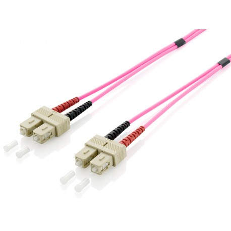 Equip 255521 cable de fibra optica 1 m SC OM4 Violeta - 4015867178713