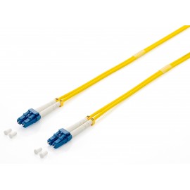 Equip LC/LС 9/125μm 2.0m cable de fibra optica 2 m OS2 Amarillo - 254432