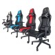 KeepOut XSPRO-RACING Silla para videojuegos universal Asiento acolchado Negro