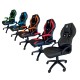 KeepOut XS200 Silla para videojuegos universal Asiento acolchado Negro, Rojo