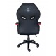 KeepOut XS200 Silla para videojuegos universal Asiento acolchado Negro, Rojo