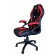 KeepOut XS200 Silla para videojuegos universal Asiento acolchado Negro, Rojo