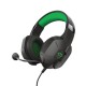 Trust GXT 323X Carus Auriculares Alámbrico Diadema Juego Negro, Verde - 24324