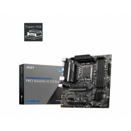 MSI PRO H610M-G DDR4 placa base Intel H610 LGA 1700 micro ATX - 7D46-009R