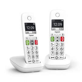 Gigaset E290 Duo Teléfono DECT/analógico Identificador de llamadas Blanco - l36852-h2901-d202