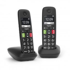 Gigaset E290 Duo Teléfono DECT/analógico Identificador de llamadas Negro - l36852-h2901-d201