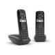 Gigaset AS690 Duo Teléfono DECT/analógico Identificador de llamadas Negro - l36852-h2816-d201