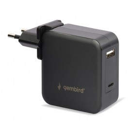 Gembird NPA-PD60-01 cargador de dispositivo móvil Negro Interior