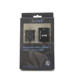 iggual Adaptador VGA a HDMI + audio + microUSB - IGG317297