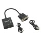 iggual Adaptador VGA a HDMI + audio + microUSB - IGG317297