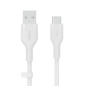 Belkin BOOST↑CHARGE Flex cable USB 2 m USB 2.0 USB C Blanco - CAB008BT2MWH
