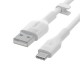 Belkin BOOST↑CHARGE Flex cable USB 2 m USB 2.0 USB C Blanco - CAB008BT2MWH