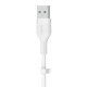 Belkin BOOST↑CHARGE Flex cable USB 2 m USB 2.0 USB C Blanco - CAB008BT2MWH