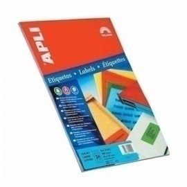 APLI Self-adhesive labels 70 x 37mm Red etiqueta autoadhesiva Rojo 480 pieza(s) - 1593